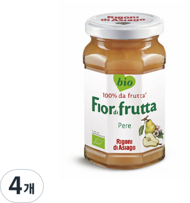 피올디프루타 리고니아시아고 유기농 배잼, 250g, 4개
