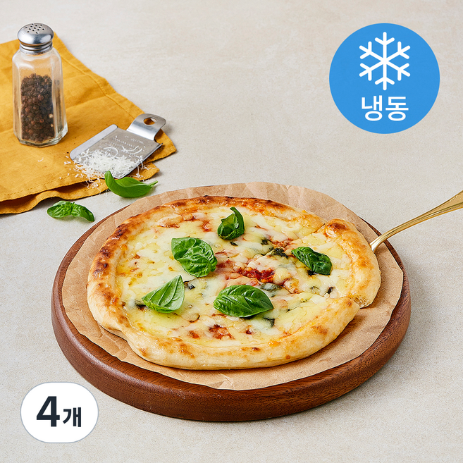 화덕 마르게리따 피자 S 20cm (냉동), 224g, 4개, 1개입