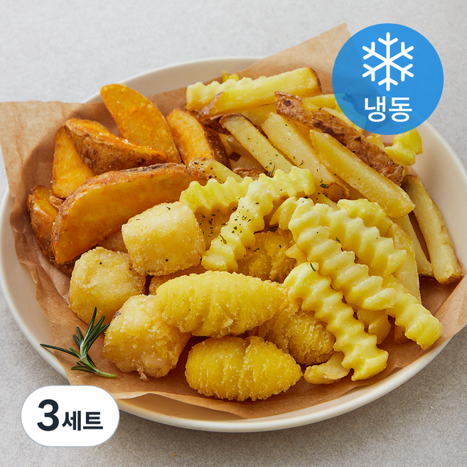 지엔씨푸드 스페셜 벨지안 모듬감자 5종 세트 400g (냉동), 3세트