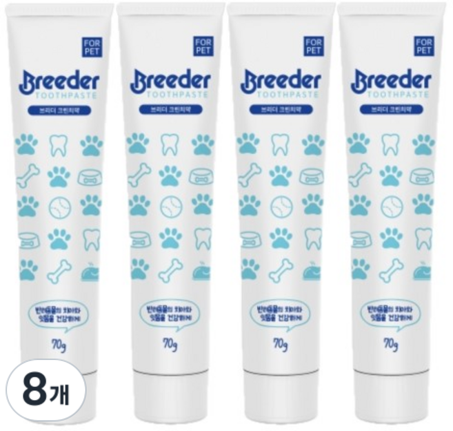 브리더 크린치약 치킨향, 70g, 1개입, 8개