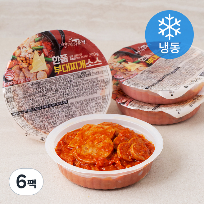 한품 부대찌개소스 (냉동), 6팩, 200g