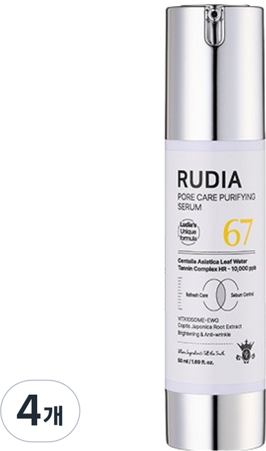 RUDIA 毛孔護理淨化精華液, 4個, 50ml