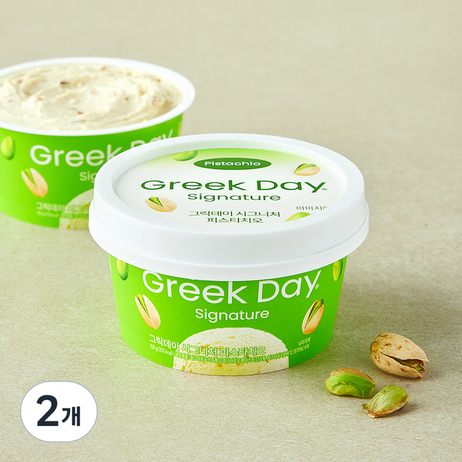 그릭데이 시그니처 요거트 피스타치오, 100g, 2개