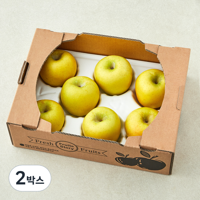 시나노골드 사과, 2kg (중대과, 7~8입), 2박스