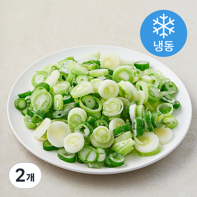 국내산 대파 슬라이스 (냉동), 2개, 300g