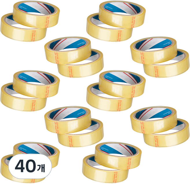 대박테이프 물레방아용 리필 테이프 24mm x 25m, 40개