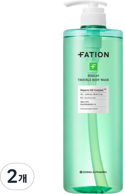 파티온 노스카나인 트러블 바디 워시, 1L, 2개