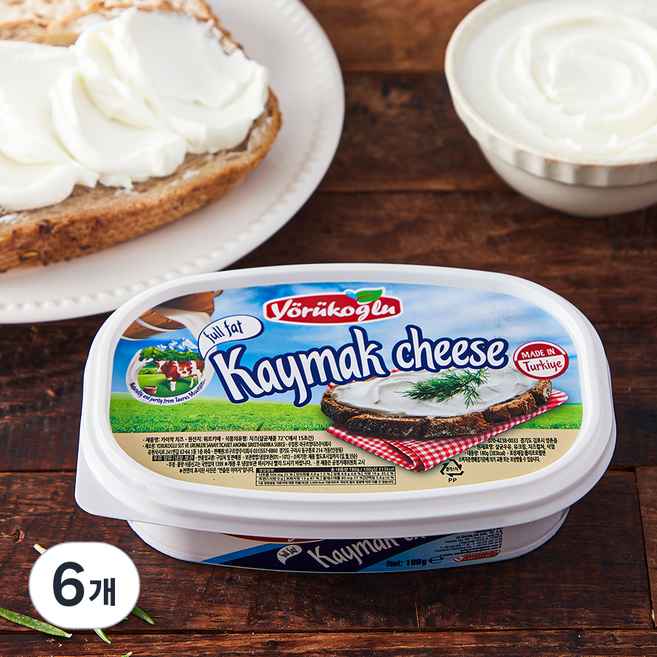 요루코글루 카이막 치즈, 180g, 1개입, 6개
