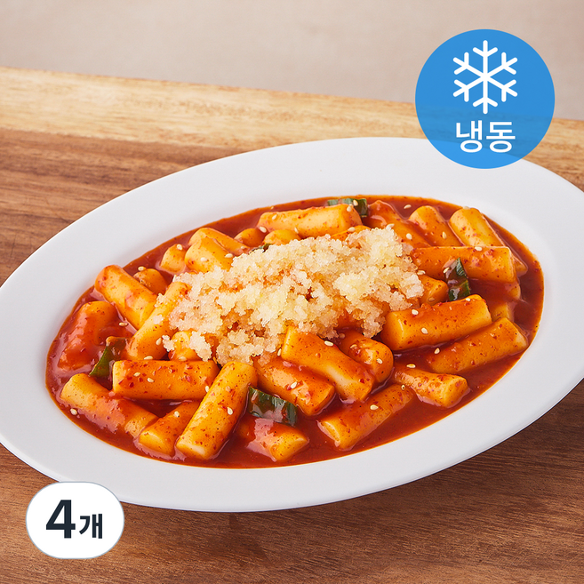 조선전골 톡톡 날치알 매콤 떡볶이 (냉동), 670g, 4개