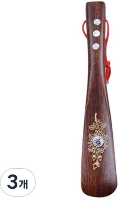 Apnal N 木製鞋拔 長鞋拔 22cm, 3個, 黑色