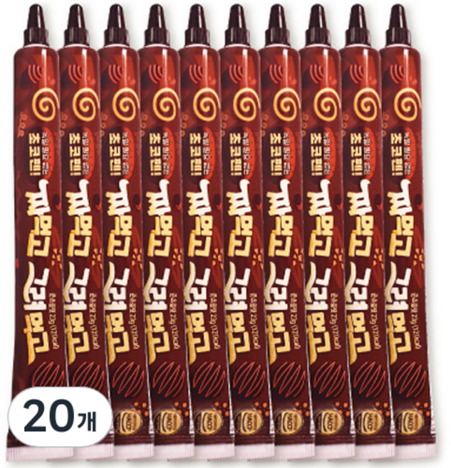 짜먹고 그려먹고 초코 데코펜, 20개, 23g