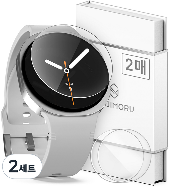 SINJIMORU 9H高強度全覆蓋Galaxy Watch鋼化玻璃螢幕保護貼40mm 2片組, 單一顏色, 2套