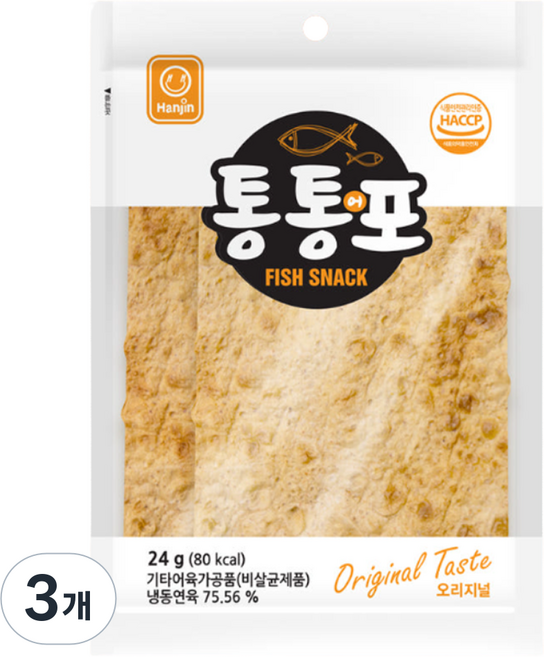 한진식품 통통어포 오리지널, 24g, 3개