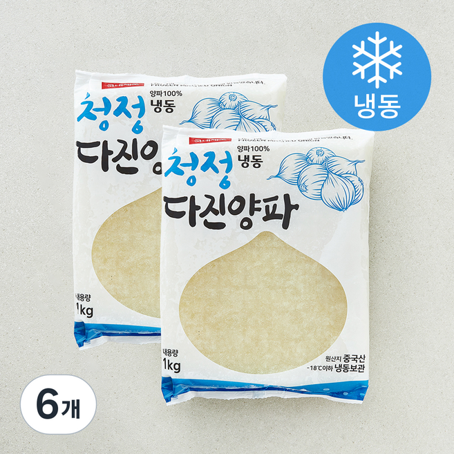 아침과저녁 다진 양파 (냉동), 6개, 1kg