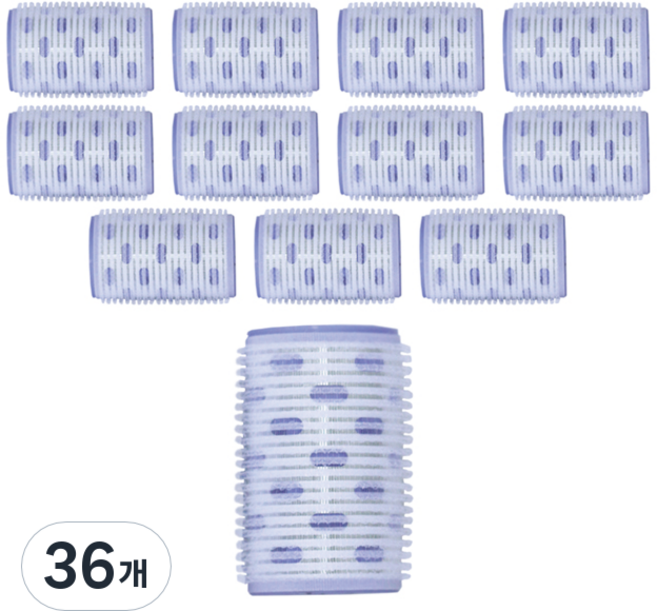 다크니스 열선 헤어롤 특대, 랜덤발송, 36개
