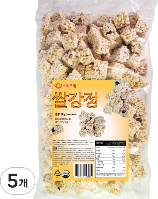 스위트영 쌀강정, 1kg, 5개