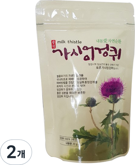 임실생약 가시엉겅퀴 차, 2개, 20g, 1개입
