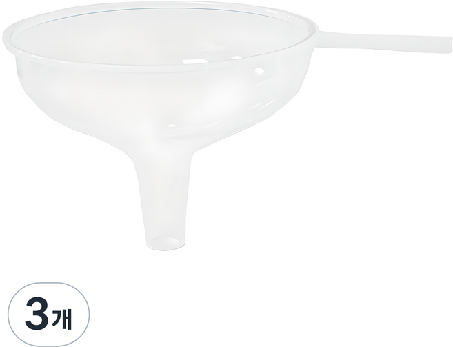 크린메이트 소분용 깔때기 중형, 투명, 3개