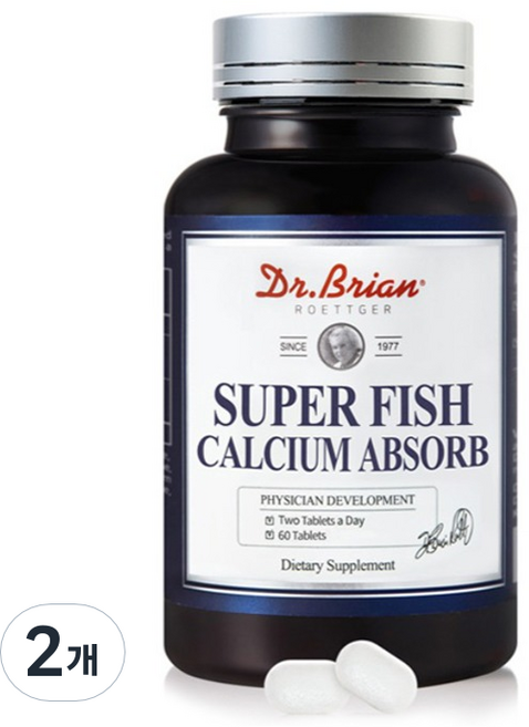 닥터브라이언 슈퍼 피쉬 칼슘 앱솔브, 2개, 60정