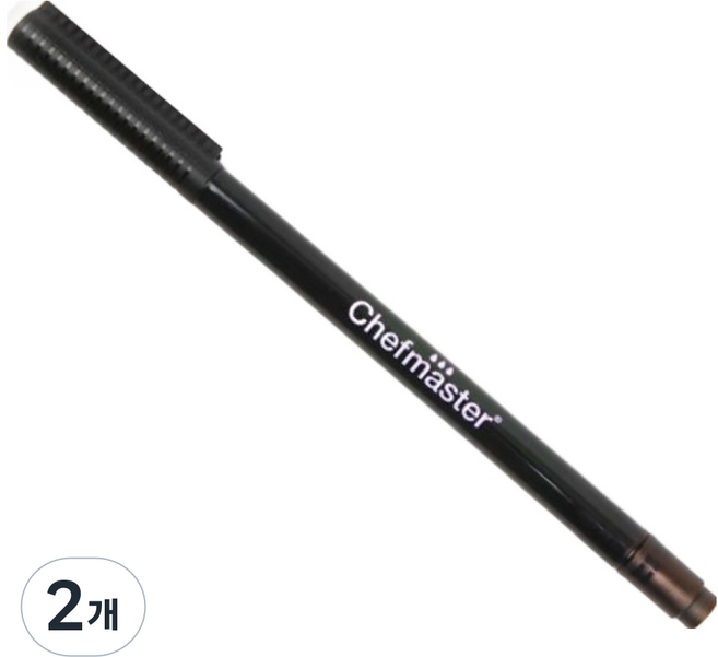 셰프마스터 식용색소 펜 블랙, 1.8g, 2개