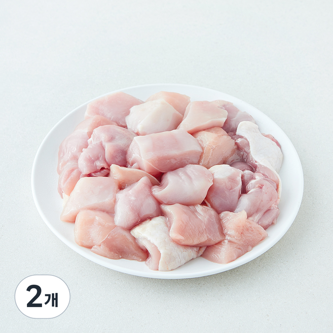 올품 무항생제 인증 순살 볶음탕용 닭고기 (냉장), 2개, 500g