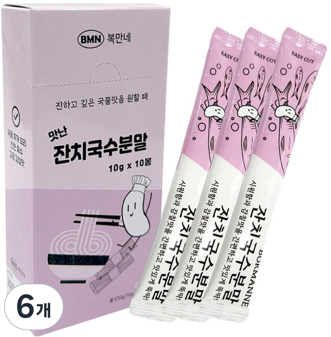 복만네 맛난 잔치 국수 스프 10p, 100g, 6개