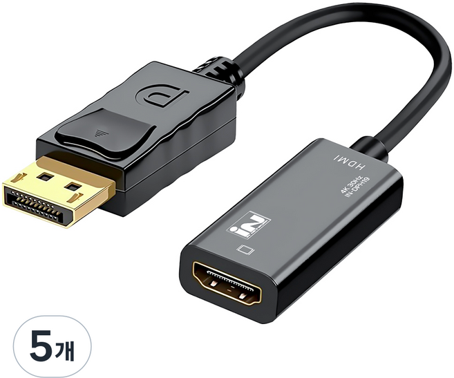 iN NETWORK Displayport 1.2 to HDMI 轉換線 IN-DPH19, 5個