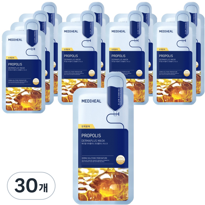 메디힐 더마플러스 프로폴리스 마스크팩, 30개, 1개입