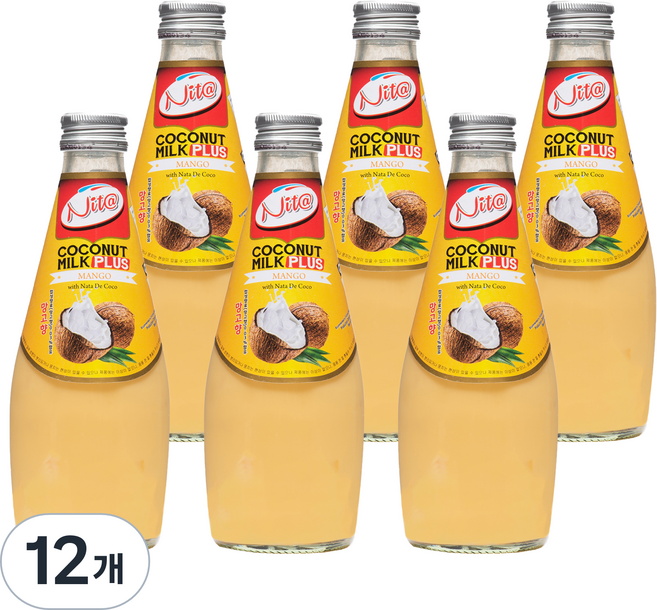 니타 코코넛밀크 플러스 망고, 290ml, 12개