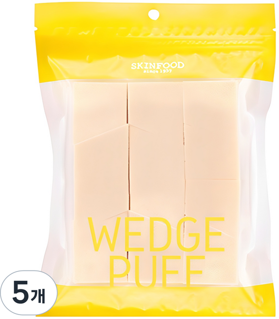 스킨푸드 웨지 퍼프 대용량, 5개