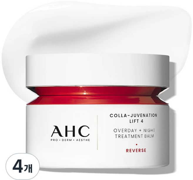 AHC 콜라 쥬비네이션 리프트 4 오버데이 나이트 트리트먼트 밤, 50ml, 4개 - 쿠팡