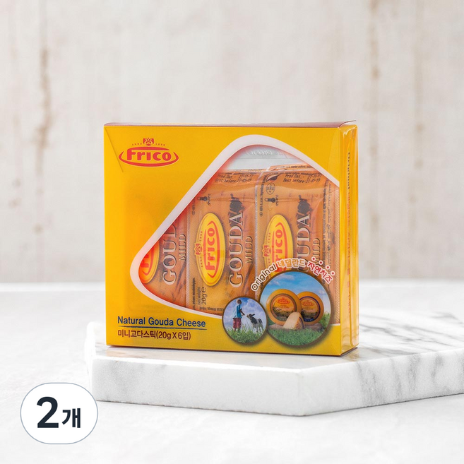 프리코 미니 고다 치즈스틱, 20g, 6개입, 2개