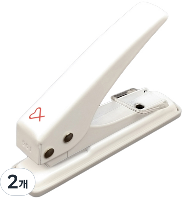 바이하츠 1공 펀치 P-901, 흰색, 2개