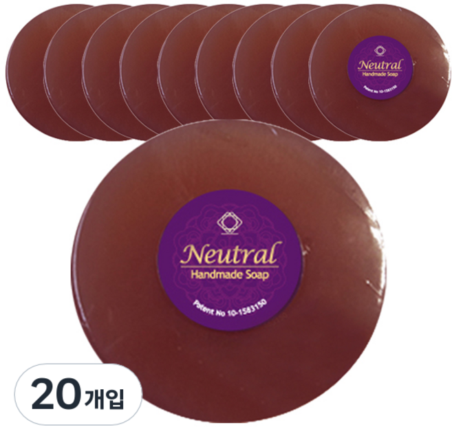 프로버블리 홍삼 천연 중성비누 연나무색, 110g, 20개