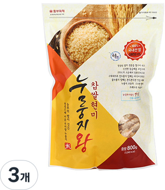 쌍지뜰 찹쌀현미 누룽지왕, 800g