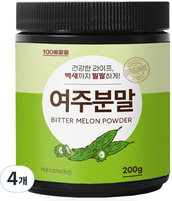 백세팔팔 여주분말, 4개, 200g