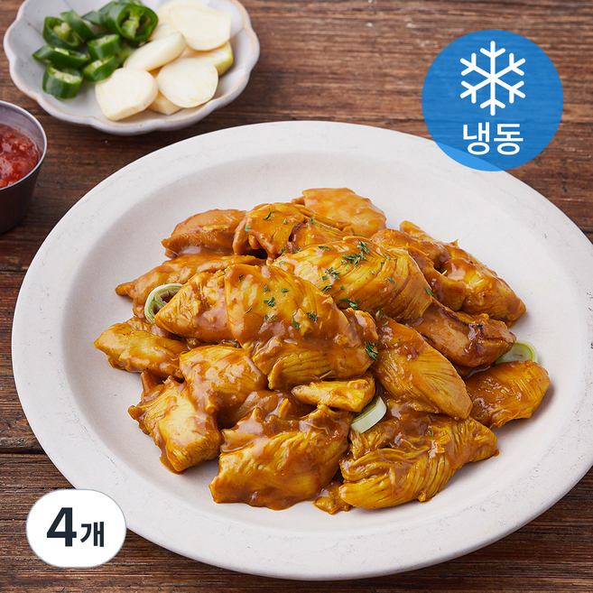 마니커 카레 닭불고기 (냉동), 4개, 500g