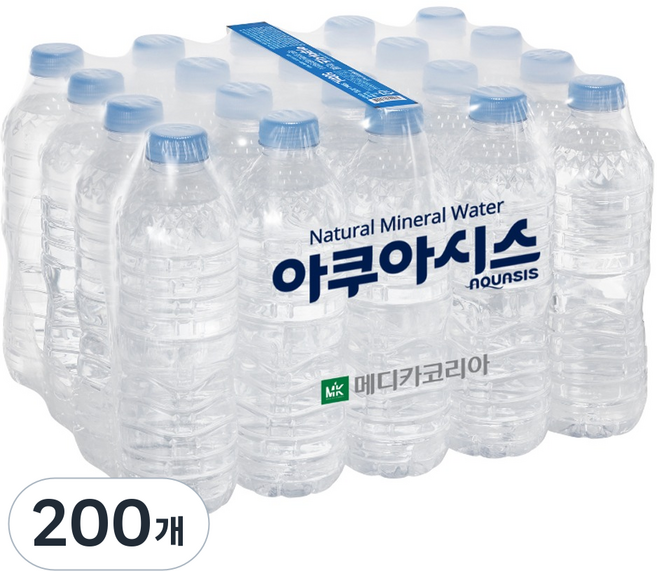 아쿠아시스 무라벨 생수, 500ml, 200개
