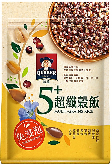 QUAKER 桂格 5+超纖穀飯, 1kg, 1包