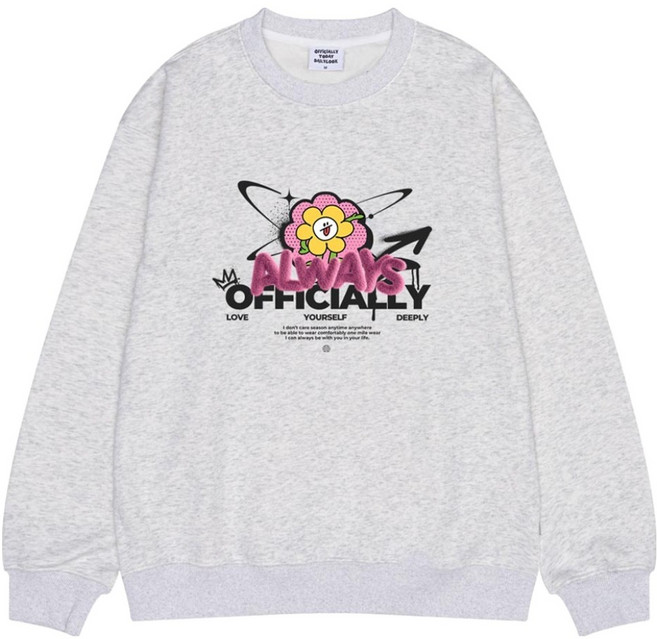 오티디 프리미엄 텐타덤블 기모 오버핏 올웨이즈클라우드 맨투맨 OT31019