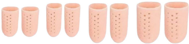 발가락 보호 골무 실리콘 캡 4종 x 2p 세트, 1세트