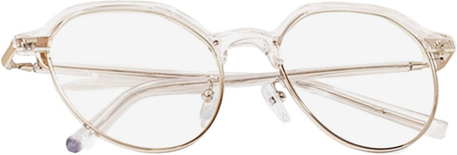 RECLOW 半框眼鏡 E516 水晶銀