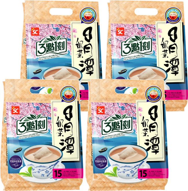 3點1刻 日月潭奶茶, 20g, 15包, 4袋