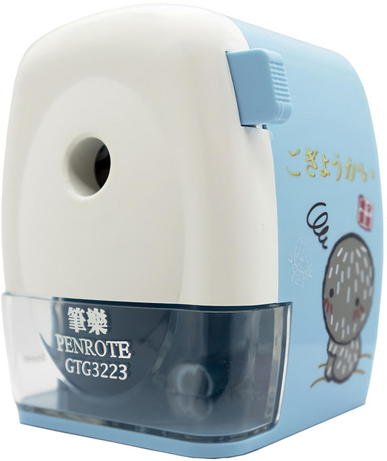 PENROTE 筆樂 守護精靈 大小通吃削筆機, 藍色, 1個