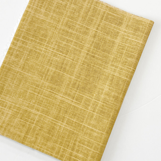 나비손길 린넨 7수 혼방 대폭 원단, 31모스옐로, 1개
