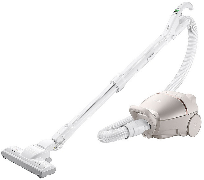 HITACHI 日立 紙袋型電動吸塵器 570W大吸力 eco智慧省電設計 可水洗除臭濾網, CV-KP90GT, 香檳金