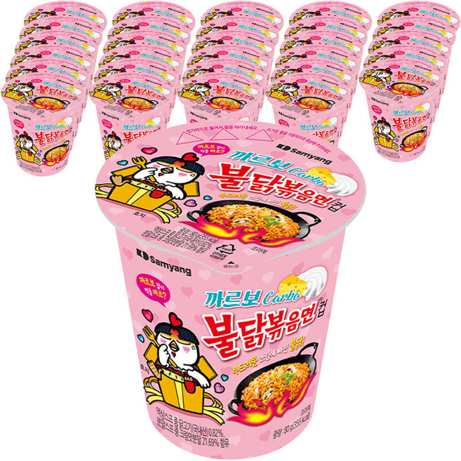 삼양 컵 까르보 불닭볶음면 80g, 36개