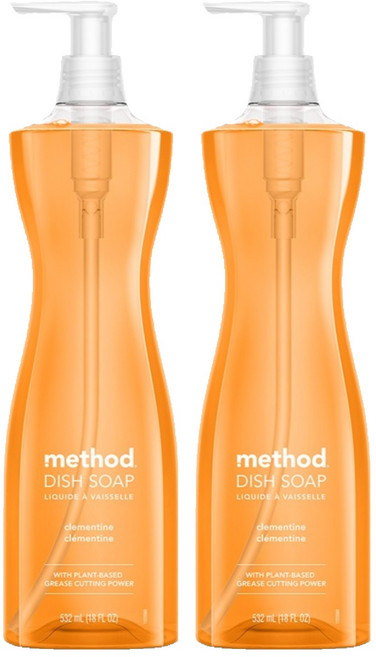 method 美則 純淨洗碗精 克萊門氏柑橘, 532ml, 2瓶