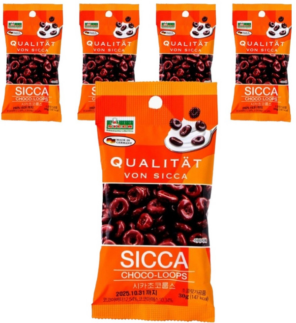 시카 밀크 초코룹스, 30g, 5개