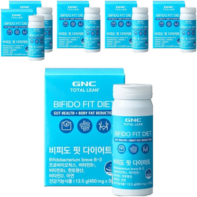 GNCTOTALLEAN 비피도 핏 다이어트 유산균, 30정, 6개